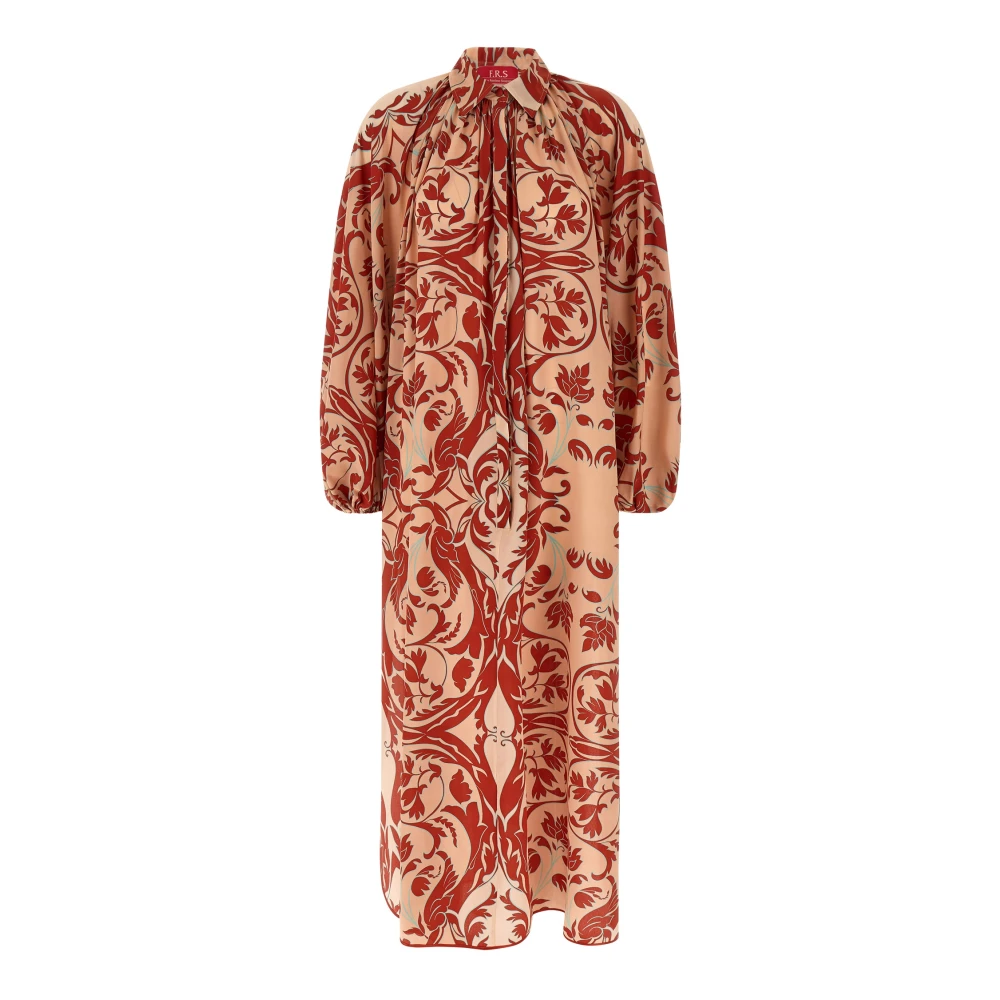 F.r.s For Restless Sleepers Women's Pink Maxi Dresses, S, Europa Chemisier Maxi Dress