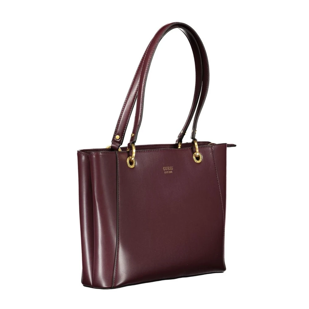 Guess Paarse Schoudertas met Meerdere Compartimenten Purple Dames
