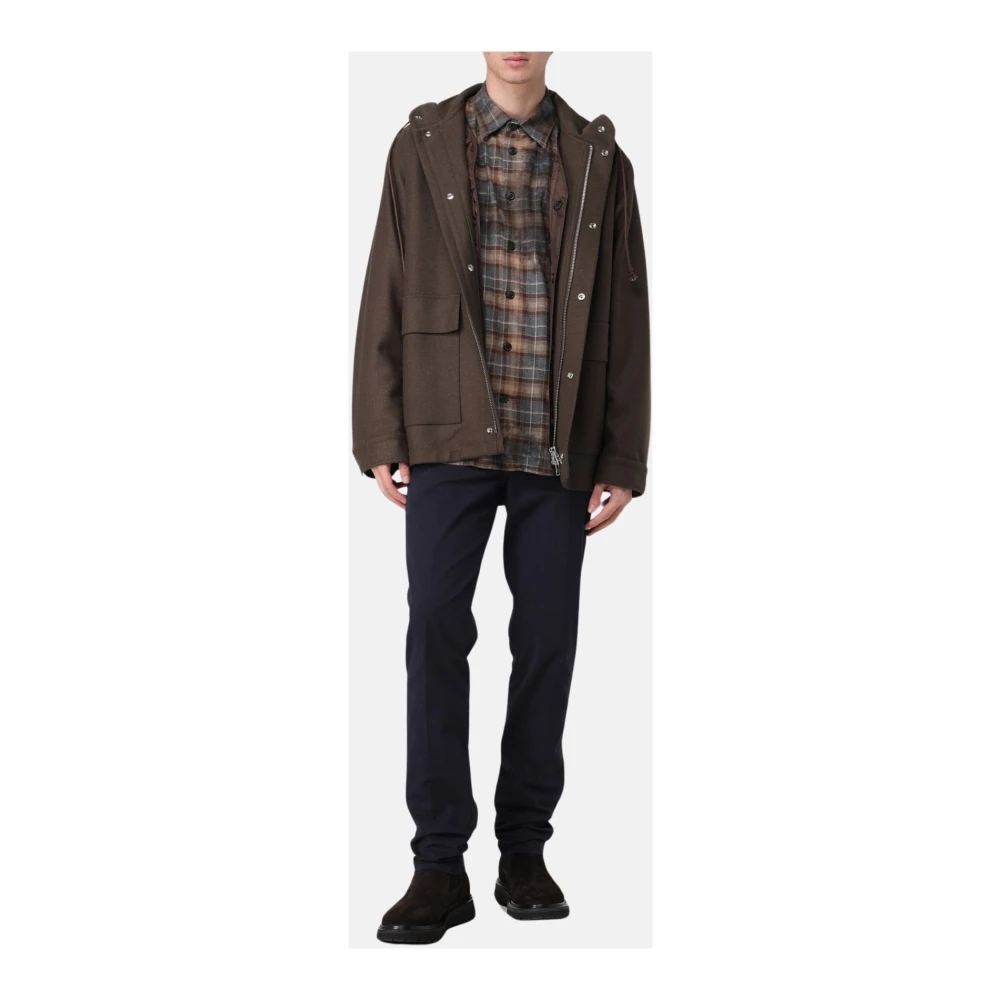 Mauro Grifoni Geruite Flanellen Overhemd met Vlekken Multicolor Heren