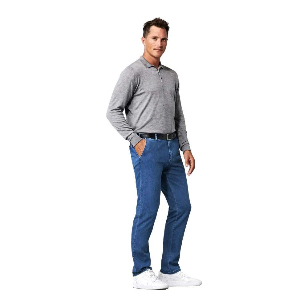 Meyer Heren Oslo Jeans Lichtblauw Blue Heren