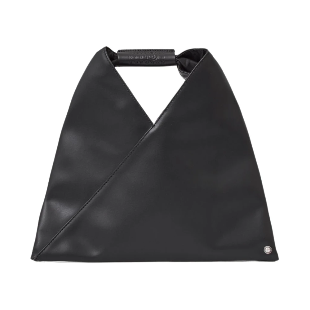 MM6 Maison Margiela Svart Läder Mini Japansk Väska Black, Dam