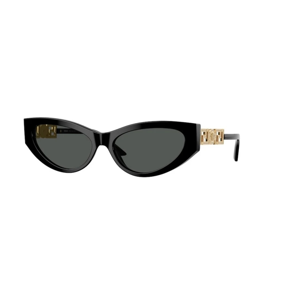 Versace Black Sunglasses, Female, 56 Mm, Stylish Sunglasses With Dark Grey Lenses