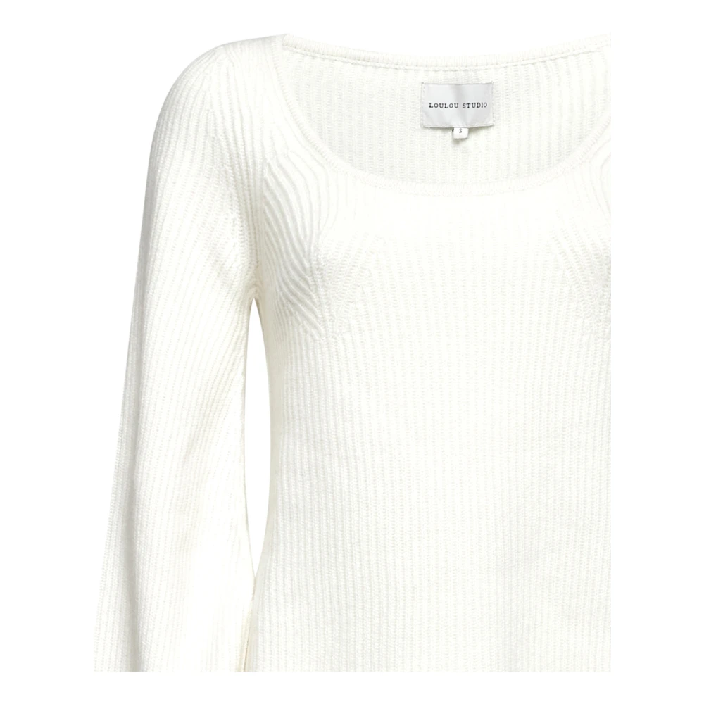 Loulou Studio Witte Sweater Collectie White Dames