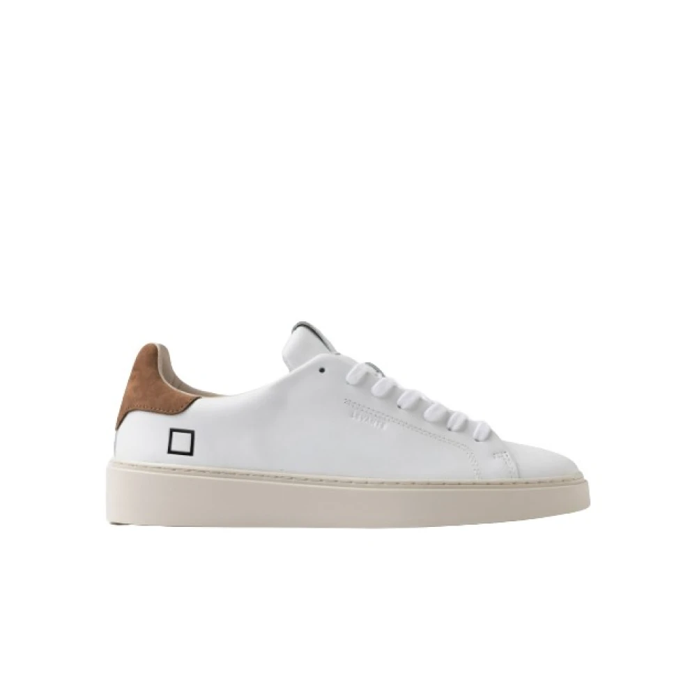 D.a.t.e. Men's White Sneakers, 11 Uk, Leather Trainers For Stylish Looks
