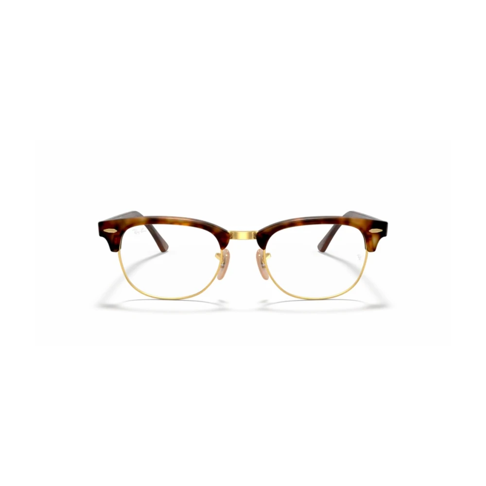 Ray-Ban Clubmaster Rechthoekige Bril Brown Unisex
