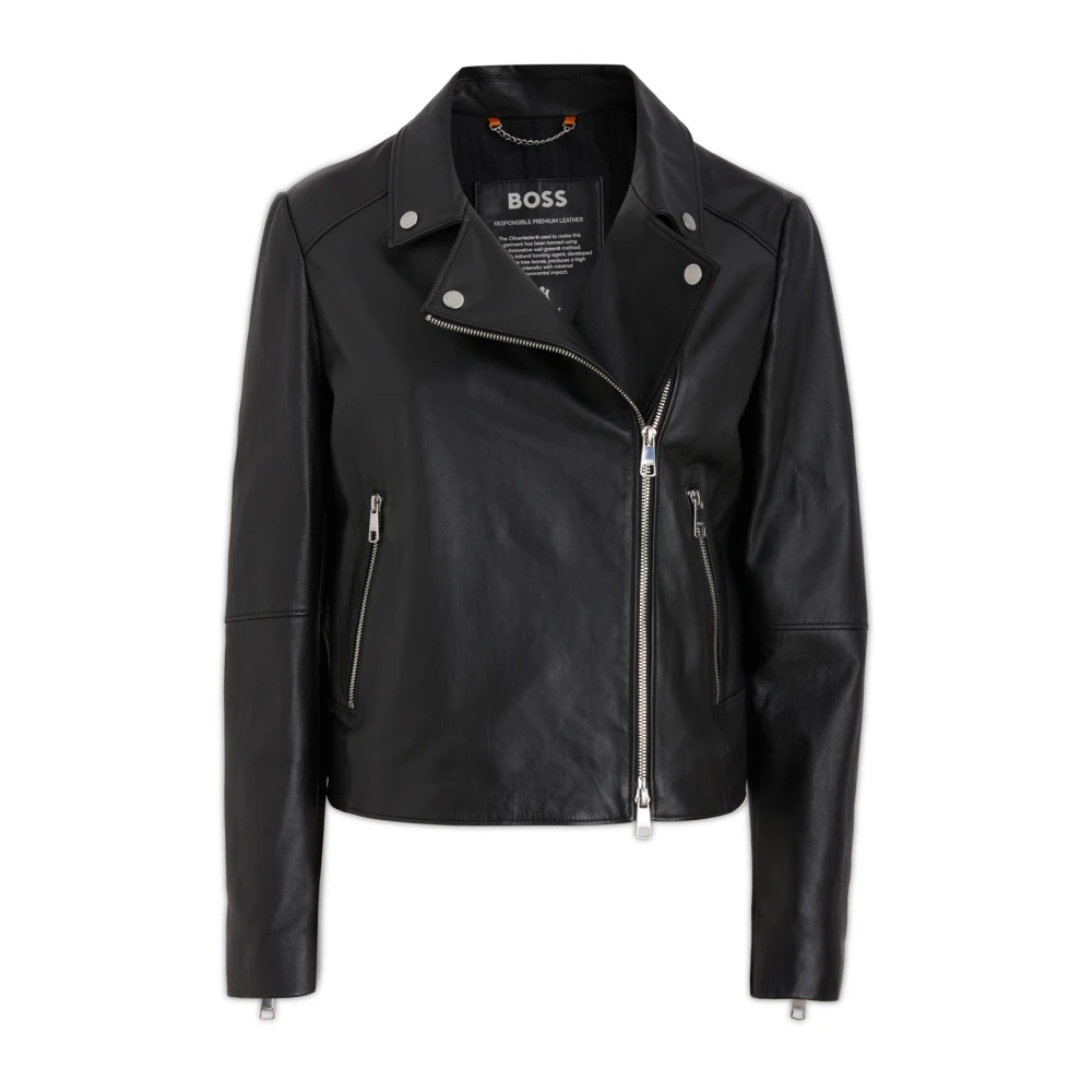 Jackets > Leather Jackets - - Hugo - Modalova
