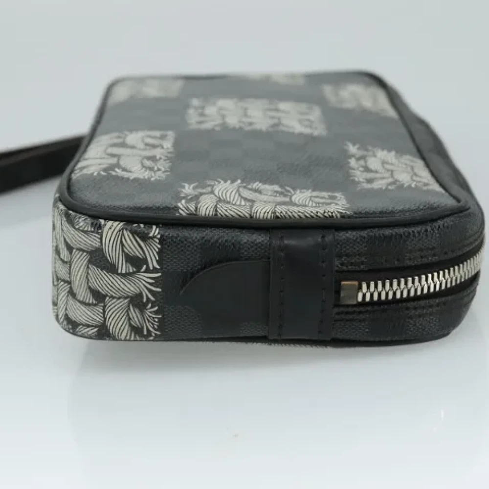 Louis Vuitton Vintage Pre-owned Canvas clutches Black Dames