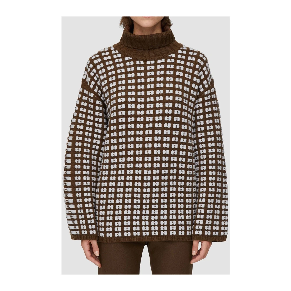 joseph Chunky Gebreide Hoge Hals Jumper Brown Dames