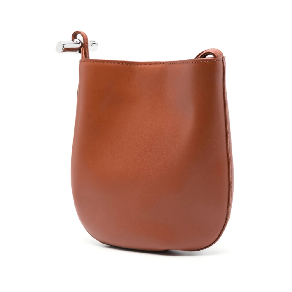 Longchamp Paris Kalfsleren Schoudertas Orange Dames