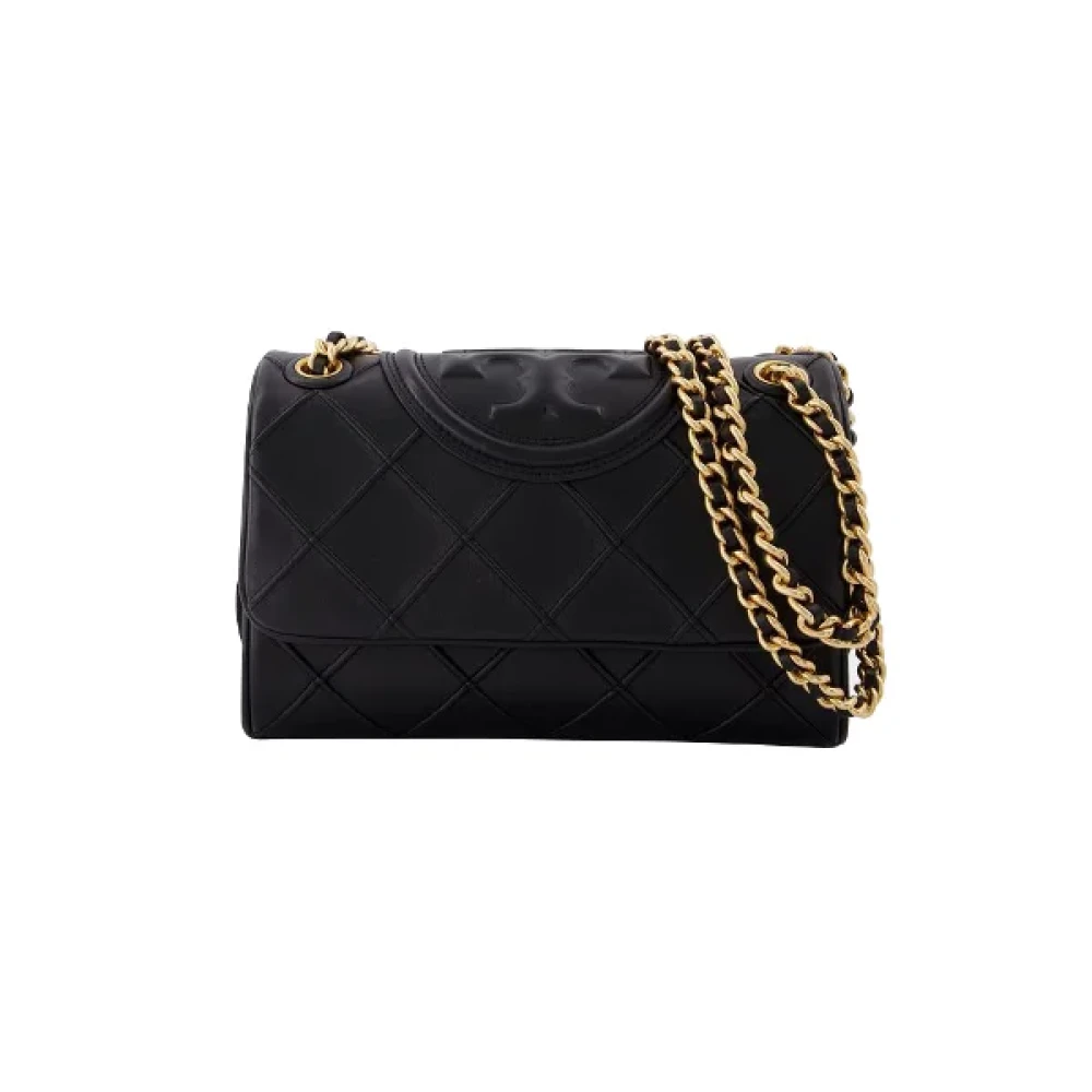 TORY BURCH Leather shoulder-bags Black Dames