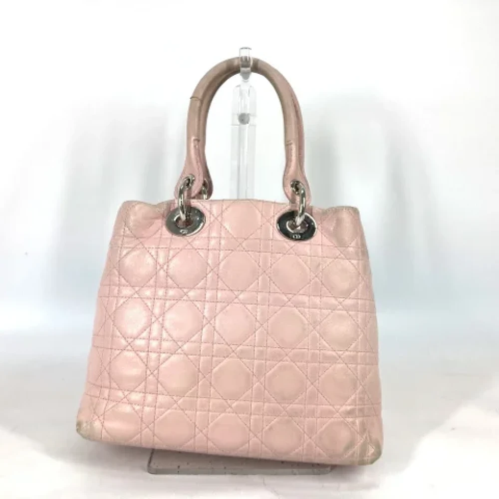 Dior Vintage Pre-owned Leather dior-bags Pink Dames