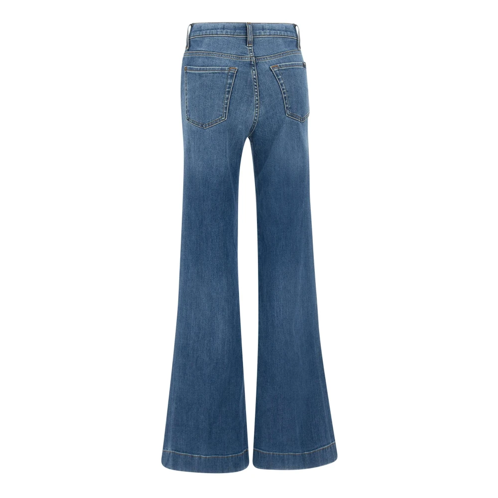 7 For All Mankind Moderne Dojo Groovy Flared Jeans Blue Dames