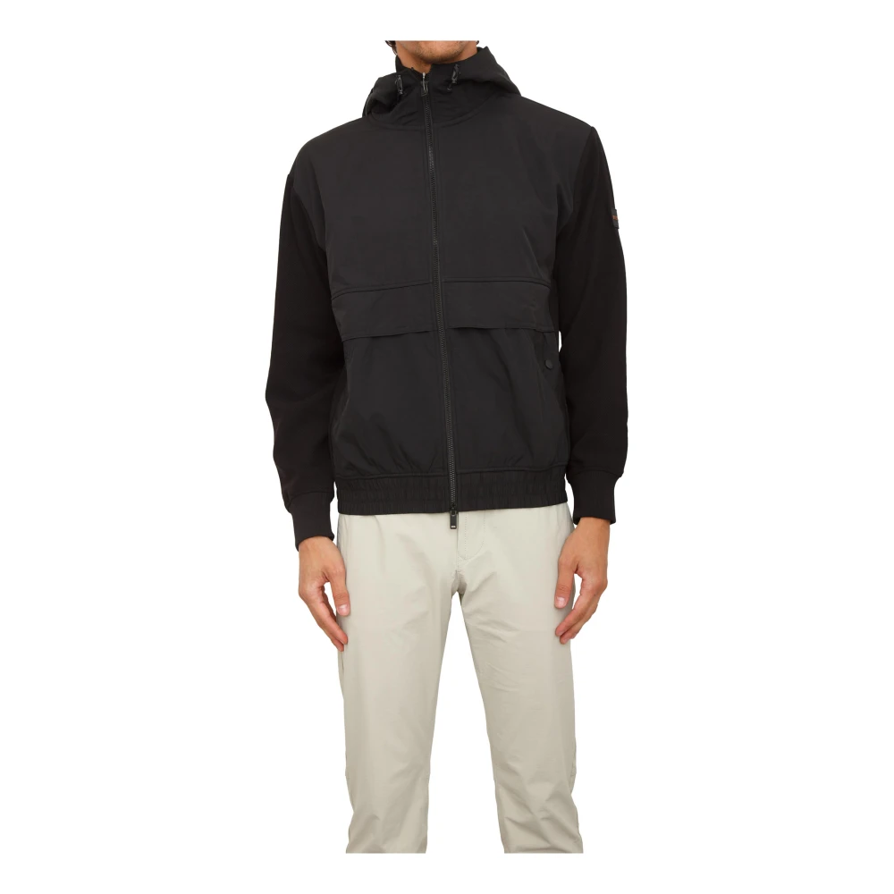 Hugo Men's Black Zip-Throughs, 2XL, Sweatshirt Nero