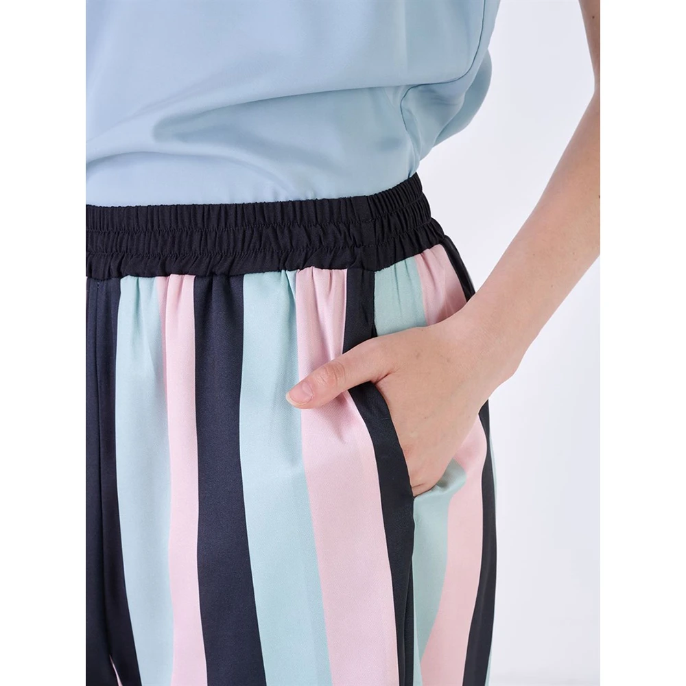 Silvian Heach Wide Trousers Multicolor Dames