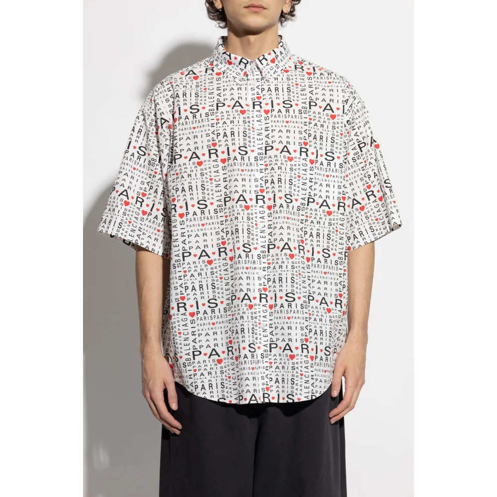 Balenciaga Overhemd met zak White Heren