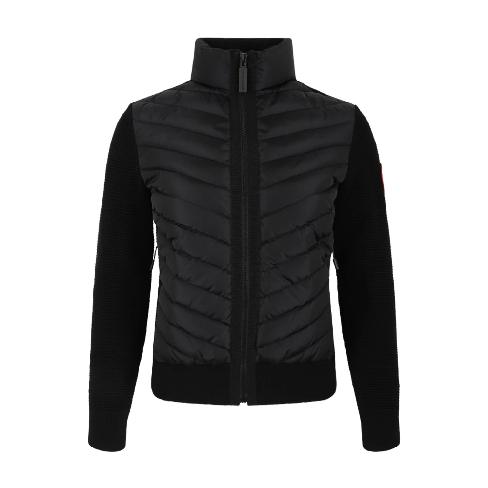 Canada Goose Women's Black Winter Jackets, Xs, Hybridge Quilted Knit Jacket