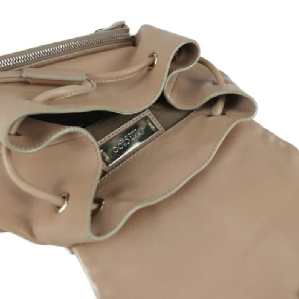 Jimmy Choo Pre-owned Fabric shoulder-bags Brown Dames