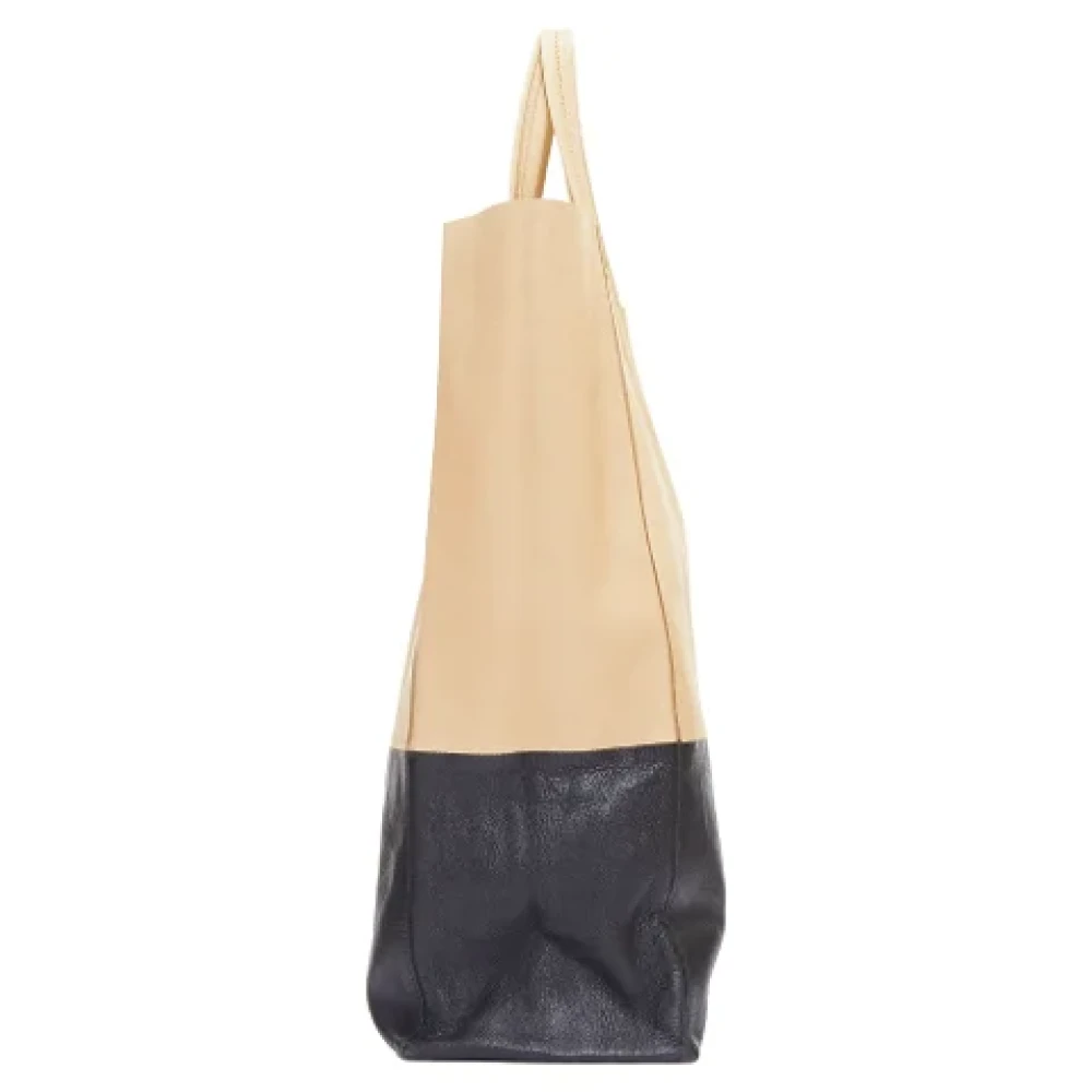 Celine Vintage Pre-owned Leather totes Beige Dames