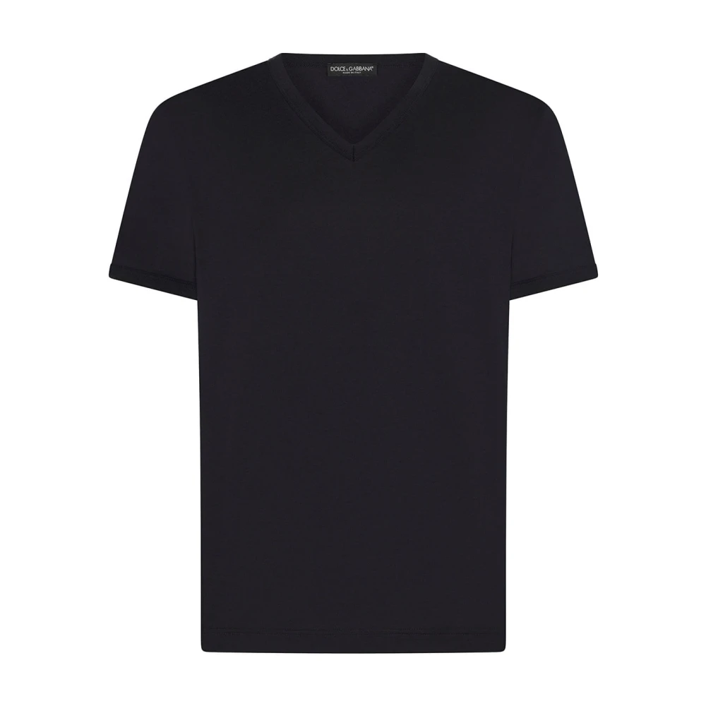 Dolce & Gabbana Men's Blue T-Shirts, 2XL, Casual Cotton T-Shirt