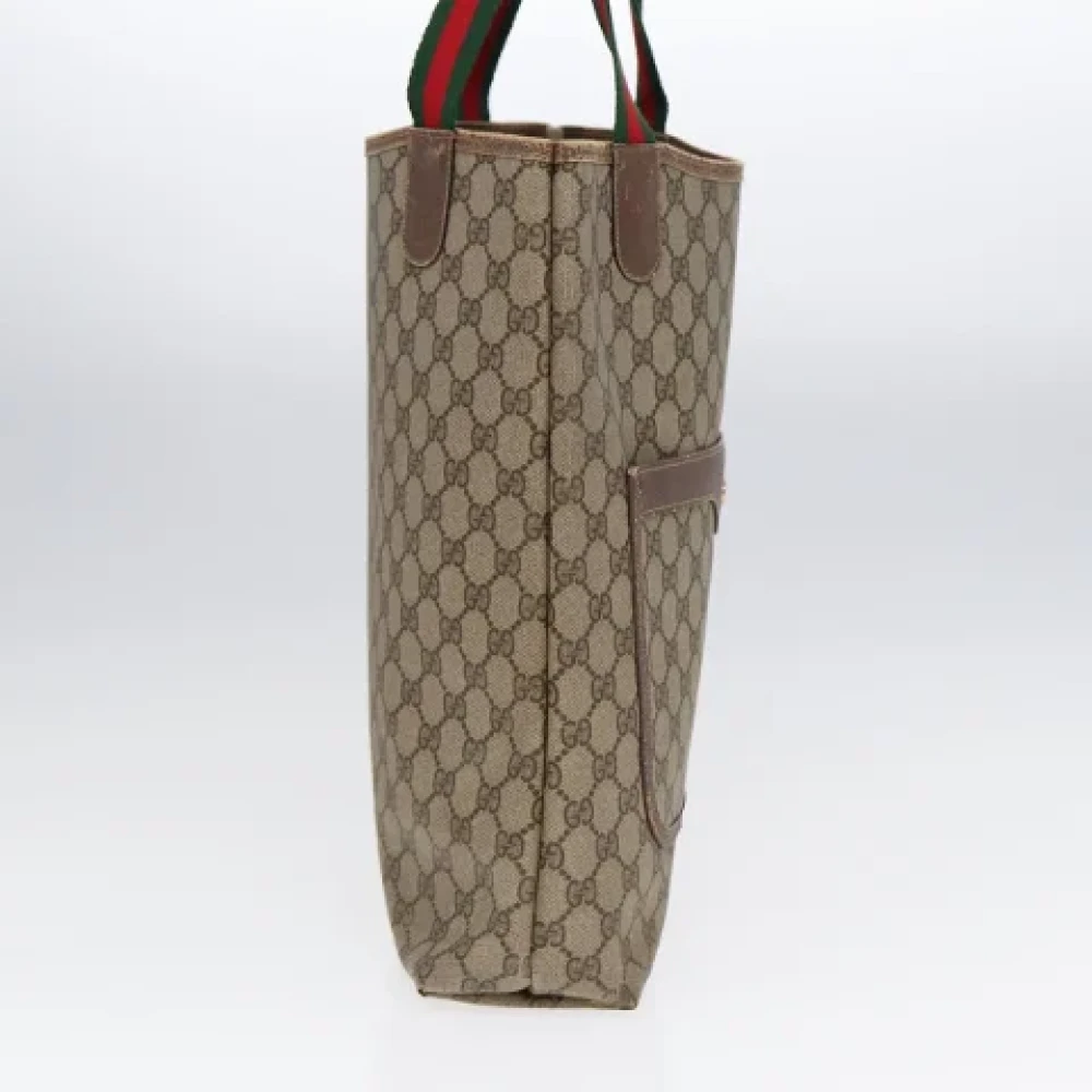 Gucci Vintage Pre-owned Leather gucci-bags Beige Dames