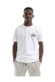 Tee di montagna del logo bianco