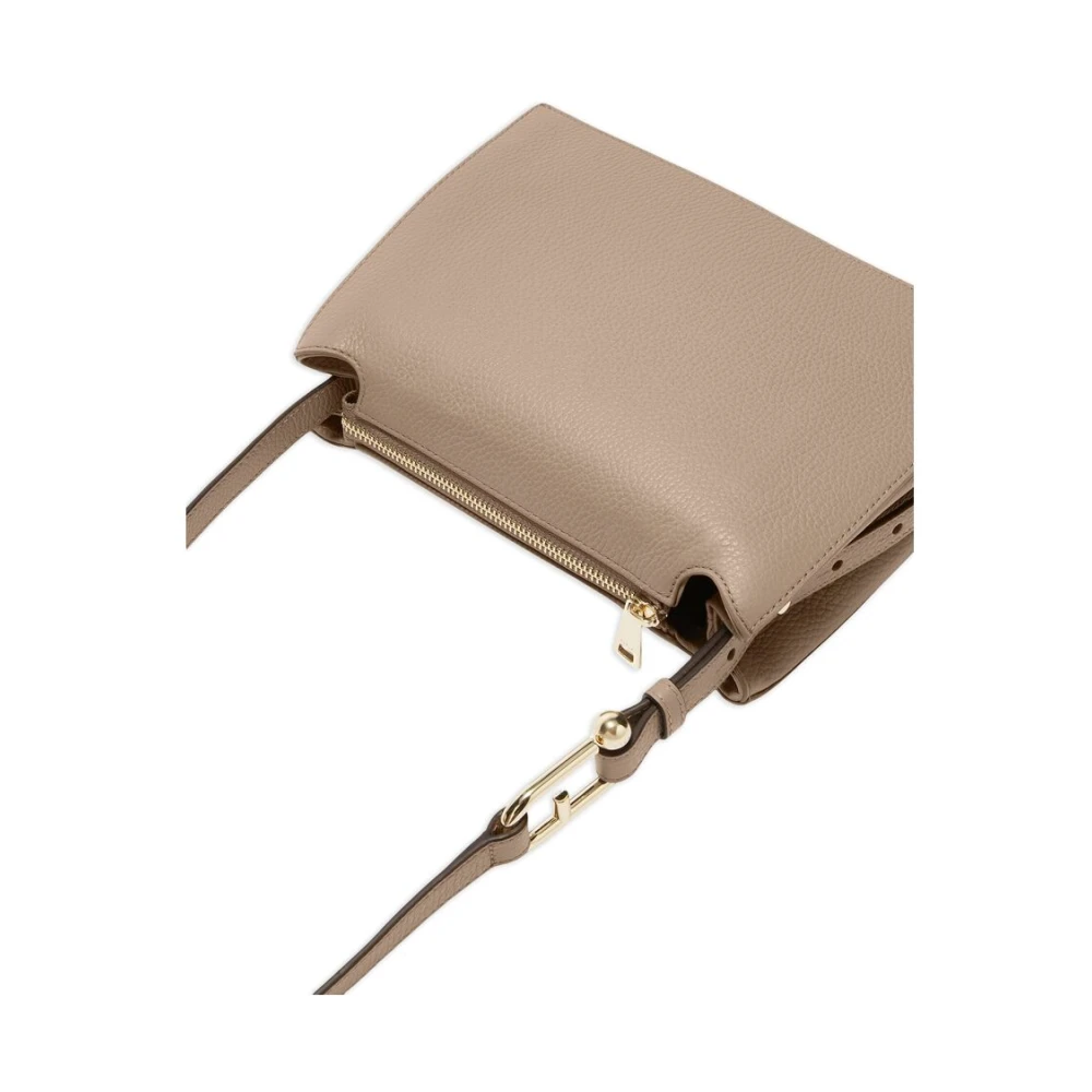 Furla Bruine Schoudertas met Toprits Brown Dames