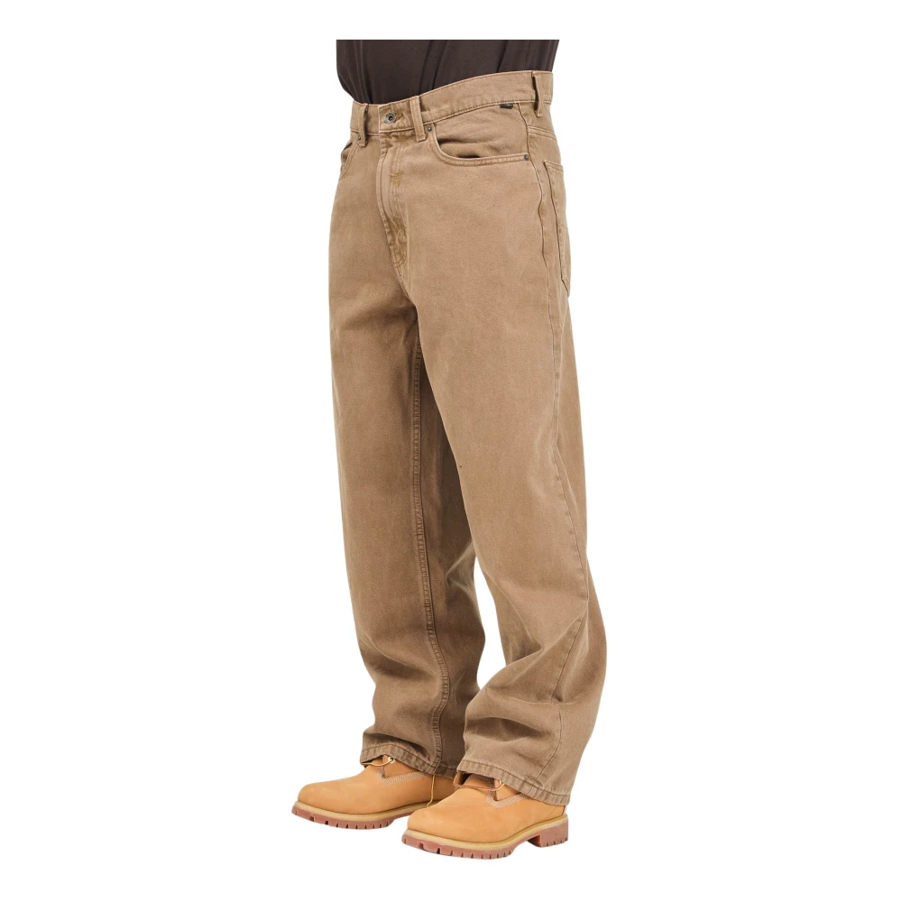 Vans Baggy Check-5 Bruine Jeans Beige Heren