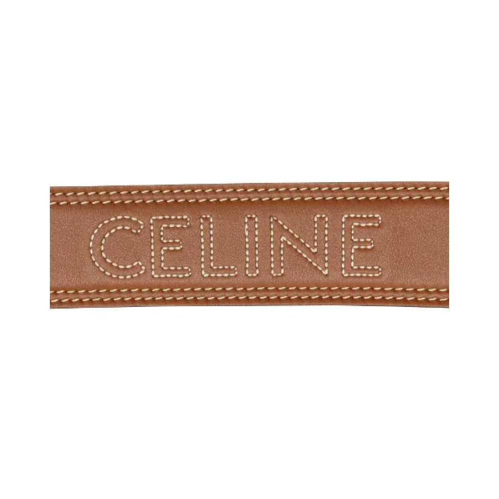 Celine Vintage Pre-owned Leather home-office Brown Dames