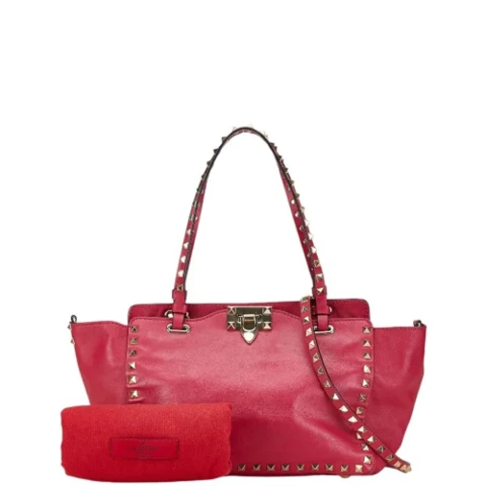 Valentino Vintage Pre-owned Leather shoulder-bags Pink Dames
