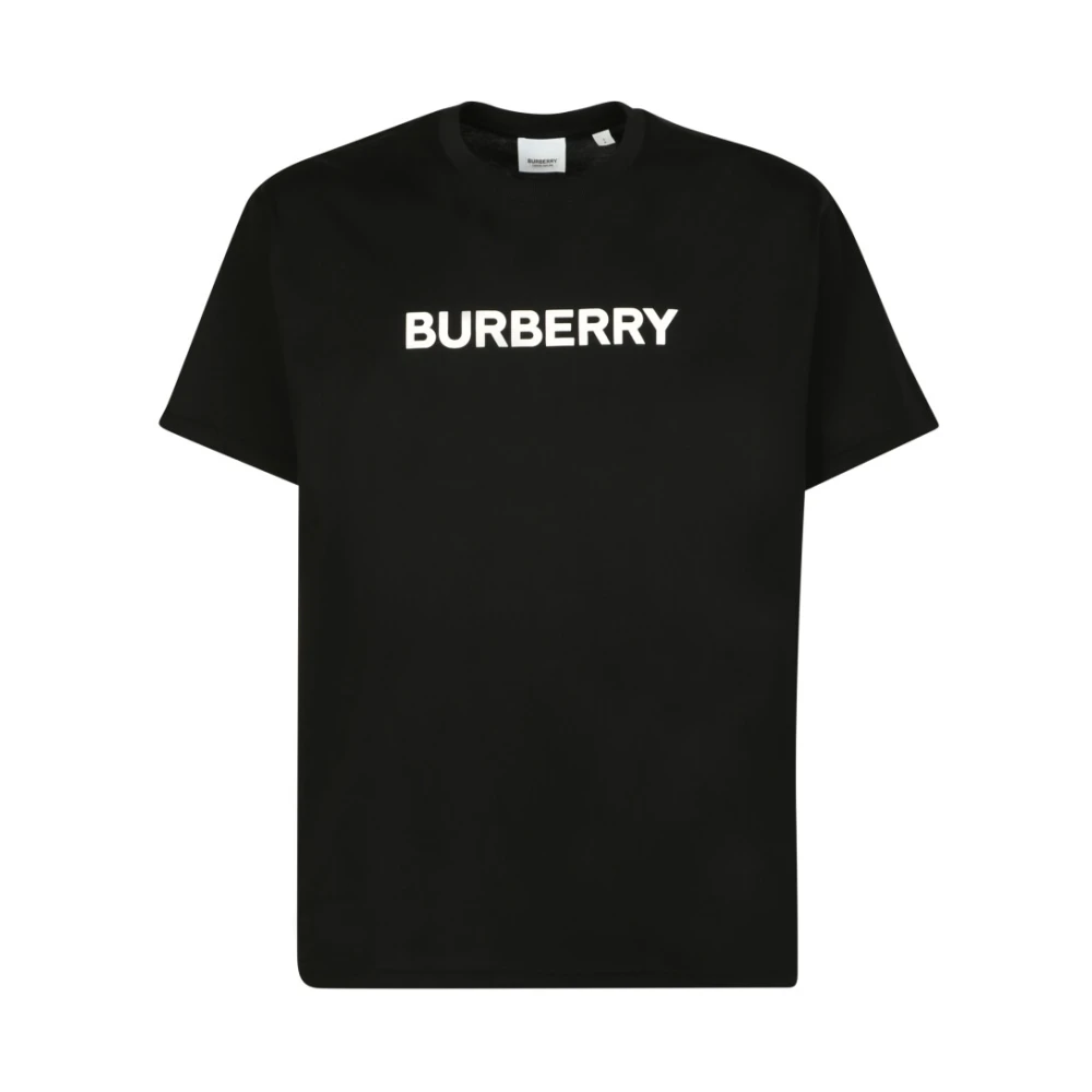Burberry T-shirt met logoprint Black Heren