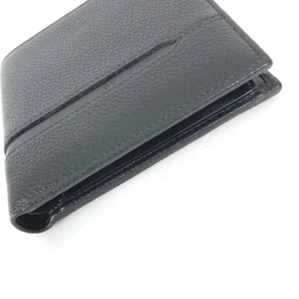Bvlgari Vintage Pre-owned Leather wallets Black Heren