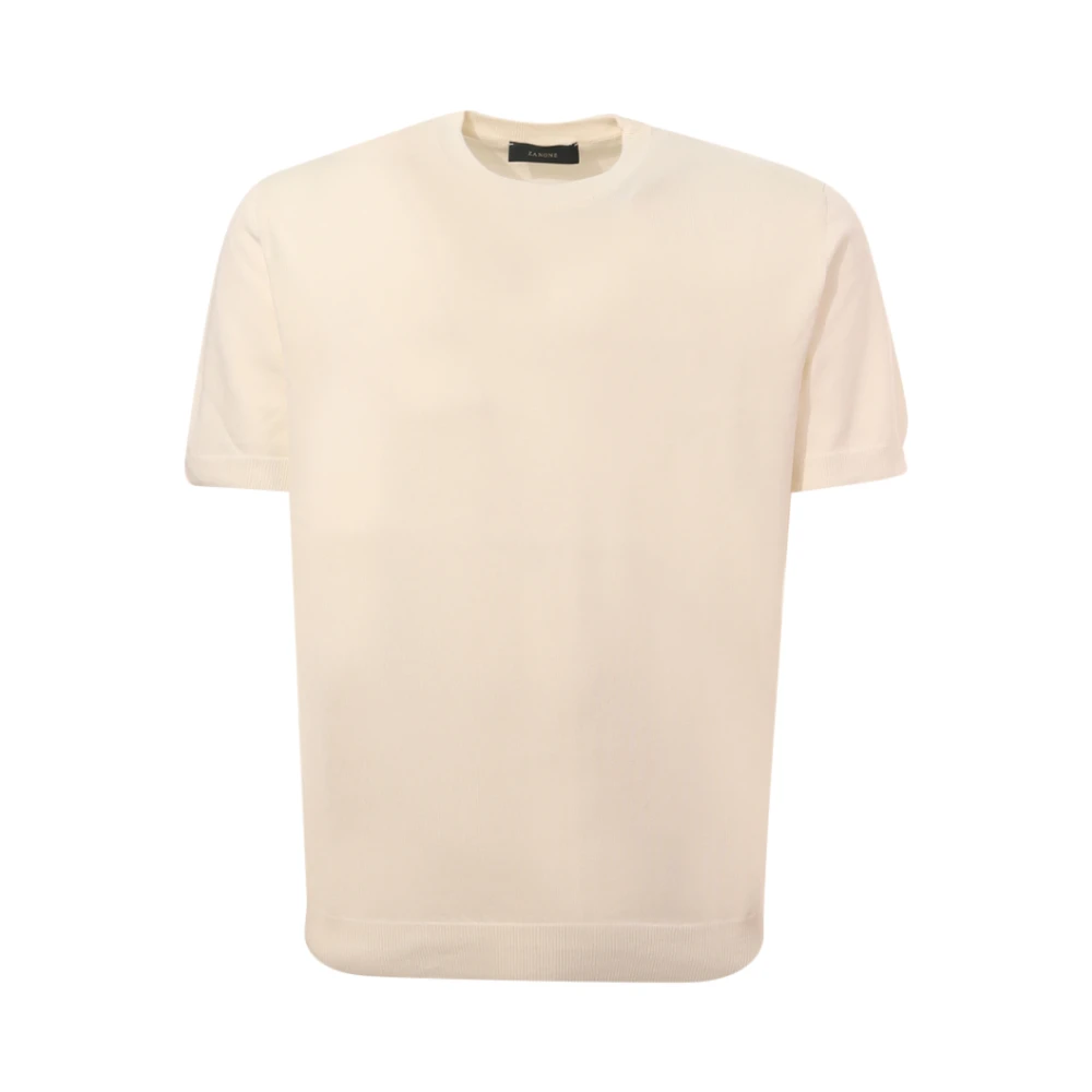 Zanone - Tops > T-Shirts - Beige - Zanone - Modalova