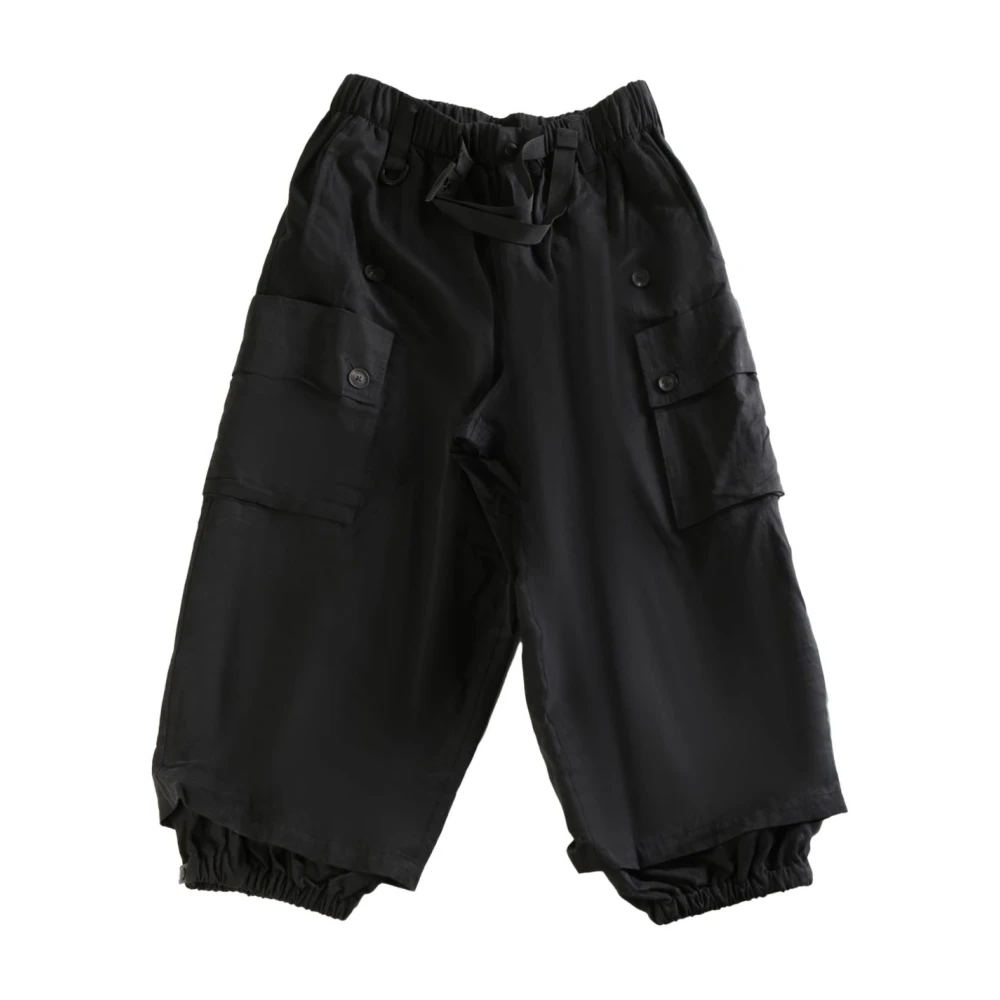 Y-3 Broek met Cargo Zakken Zwart Black Heren