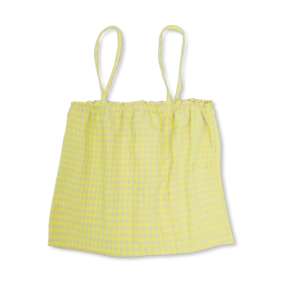 Bobo Choses Topp med rutigt mönster Yellow, Unisex