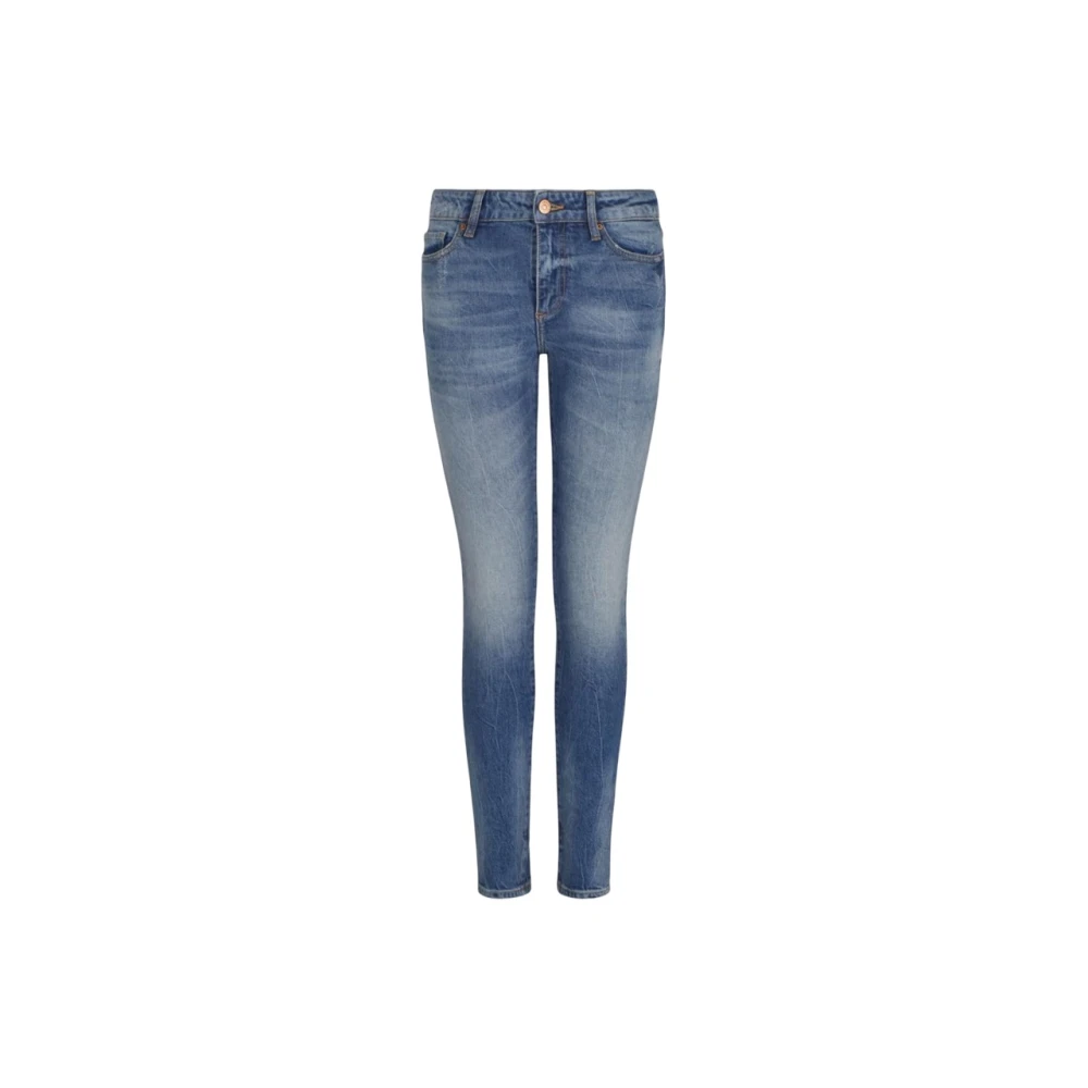 Armani Exchange Kvinno Blå Jeans Dam, W25, Bomull, Skinny Jeans Dammode