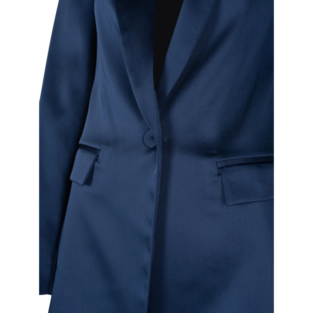 Liu Jo Elegante Blazer met knoopsluiting Blue Dames