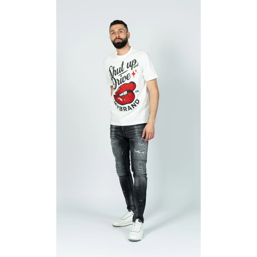 My Brand Witte Drive Tee White Heren