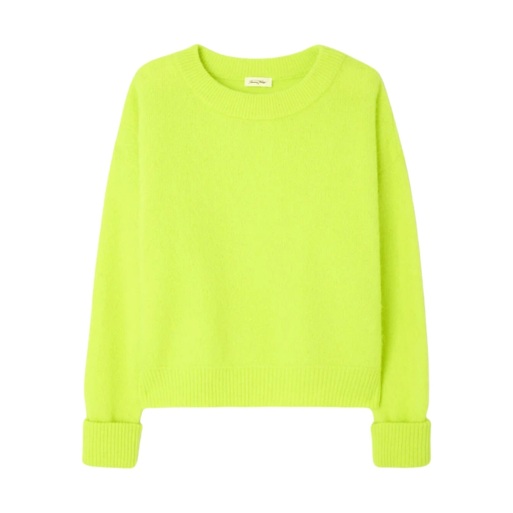 American vintage Stijlvolle Pullover Sweater Green Dames