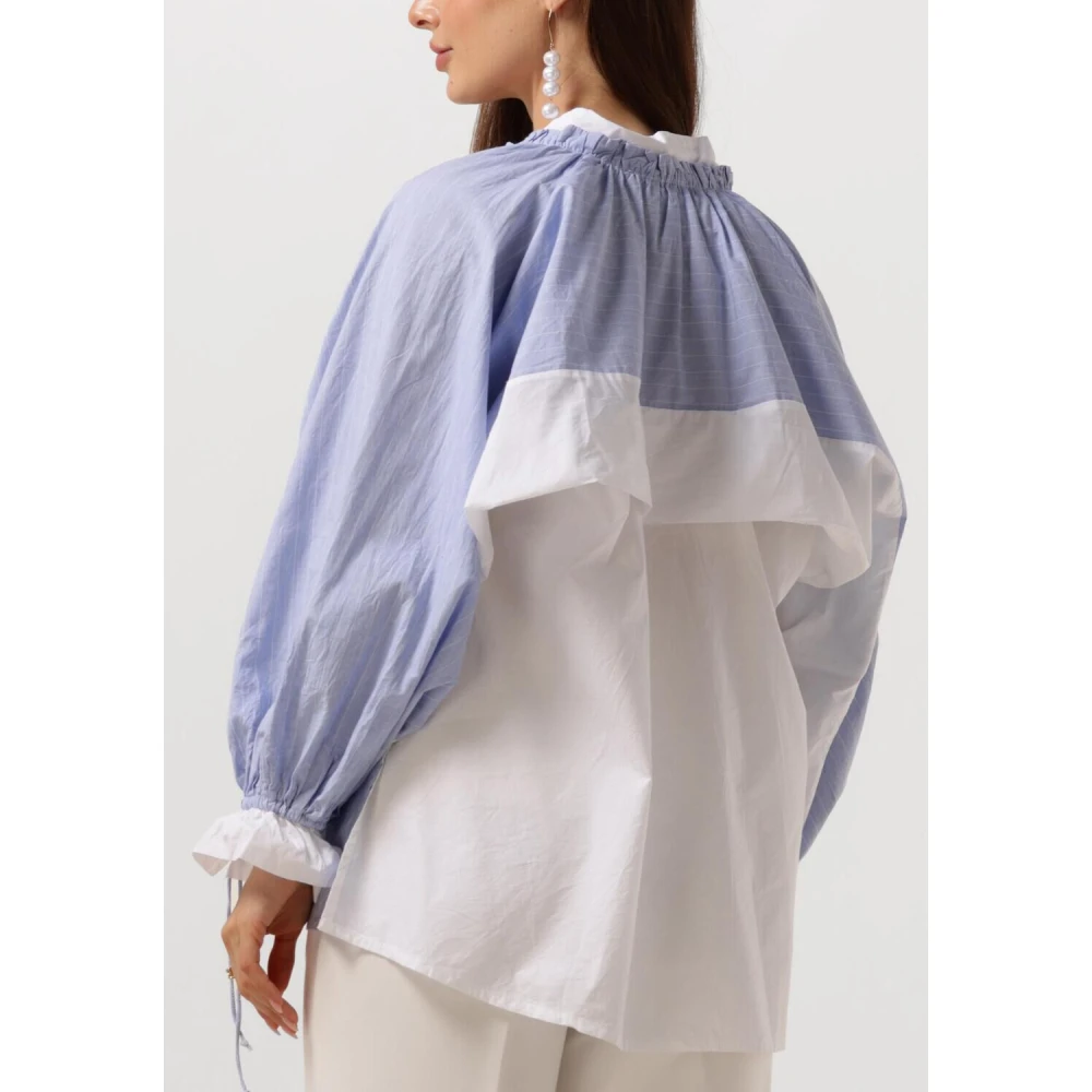 Mes Demoiselles Lichtblauwe Wally Blouse Blue Dames