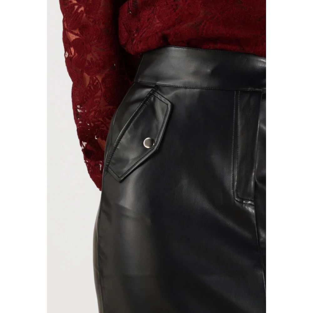 Aaiko Elegante Zwarte Midi Rok Black Dames