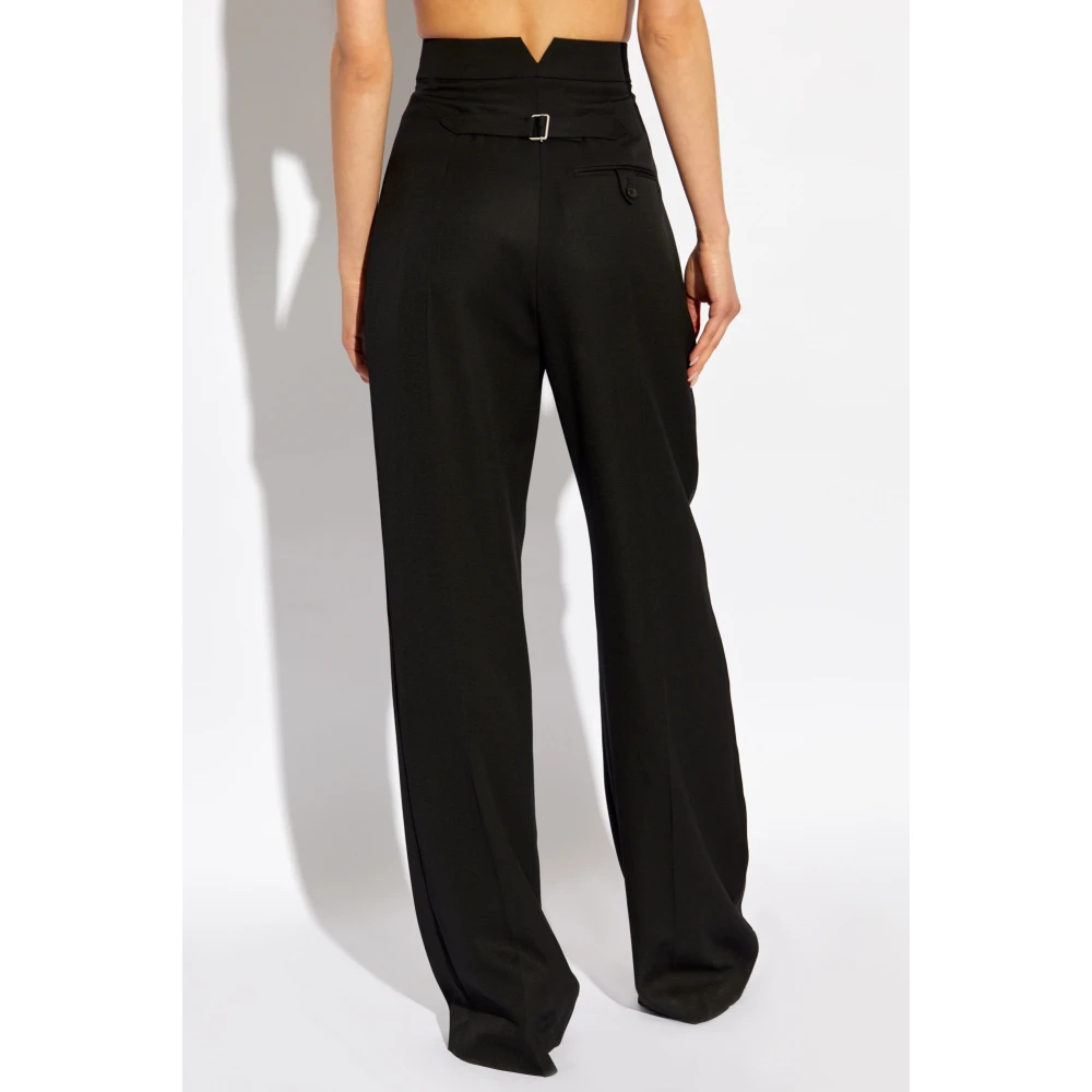 alexander mcqueen Wollen broek Black Dames
