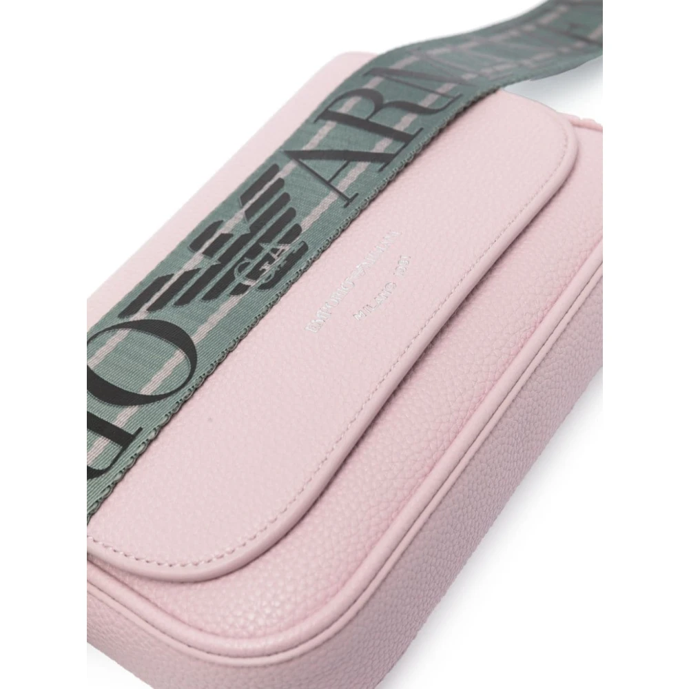 Emporio Armani Roze Schoudertas met Pebble Textuur Pink Dames