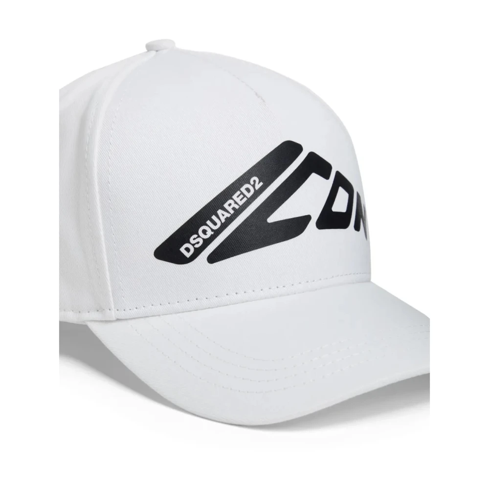 Dsquared2 Baseball Cap in Zwart White Heren