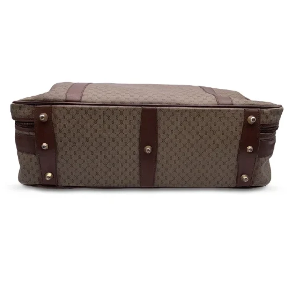 Gucci Vintage Pre-owned Canvas gucci-bags Brown Dames