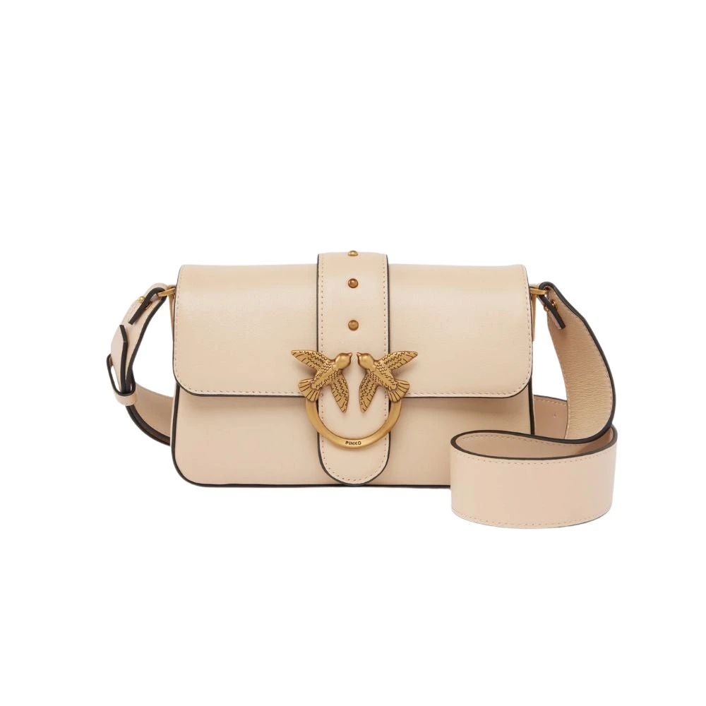 Pinko Women's Beige Cross Body Bag - Cross Body Bags - One Size - Bags