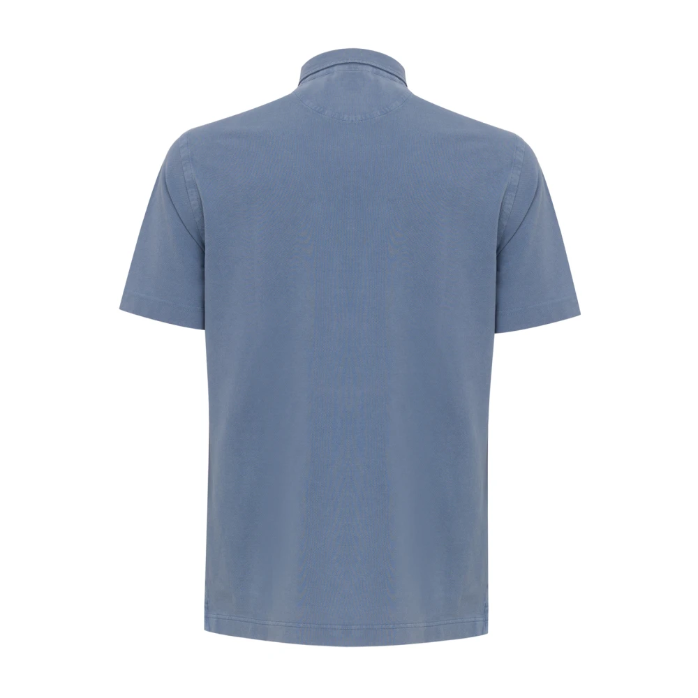 Corneliani Navy Blauw Klassiek Poloshirt Blue Heren