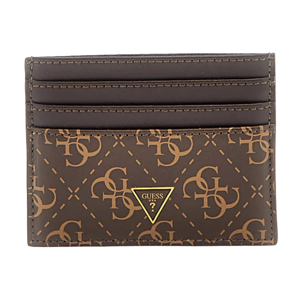 Guess Bruin leren herenportemonnee Brown Heren