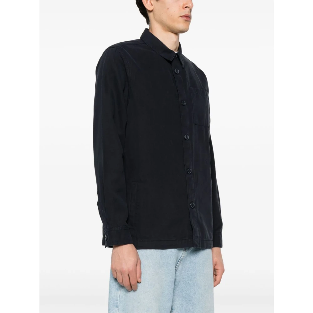 Barbour Blauwe Casual Overhemden Blue Heren