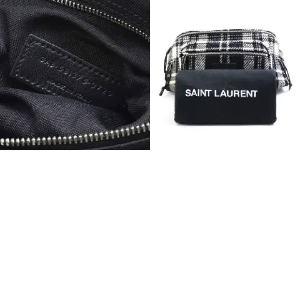 Yves Saint Laurent Vintage Pre-owned Fabric shoulder-bags Black Dames