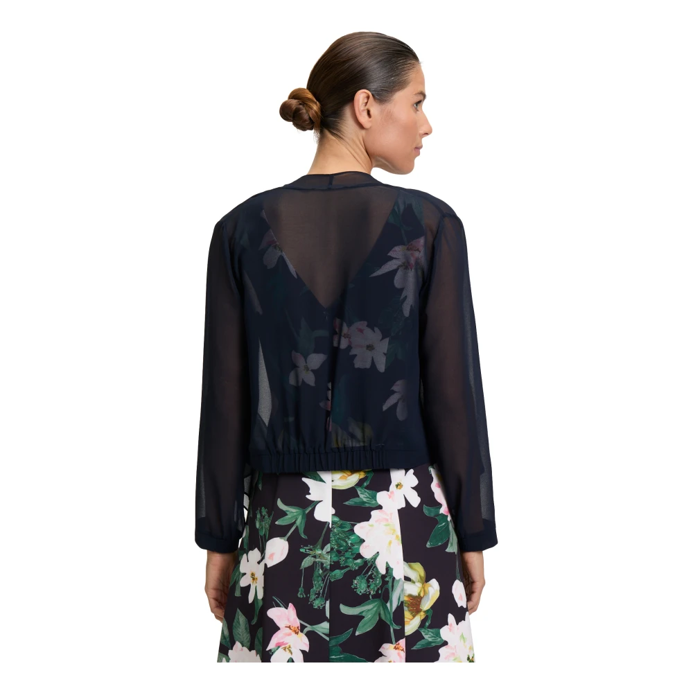 Vera Mont Chiffon Blouse Jas Blue Dames